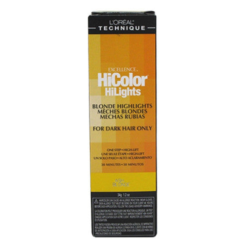 Loreal Excel Hicolor Hilights Ash Blonde, 1.2 Oz